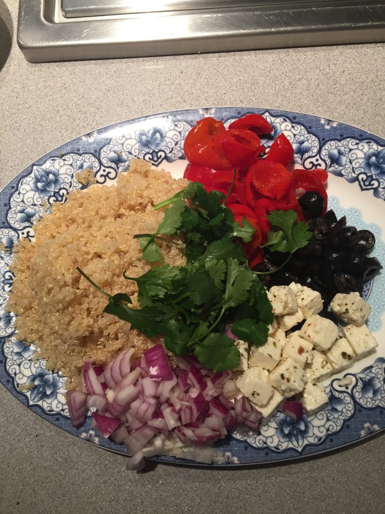 Mediterrane quinoa salade